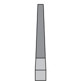 BurPlus Trimming and Finishing Bur #7204 12-Blade Tapered Fissure