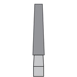 BurPlus Trimming and Finishing Bur #7206 12-Blade Tapered Fissure