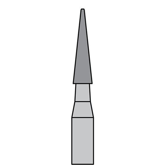 BurPlus Trimming and Finishing Bur #7612 12-Blade Tapered Fissure