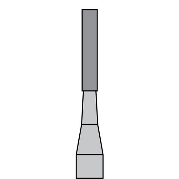 BurPlus Carbide Bur #557L Straight Cross Cut Fissure Long Head