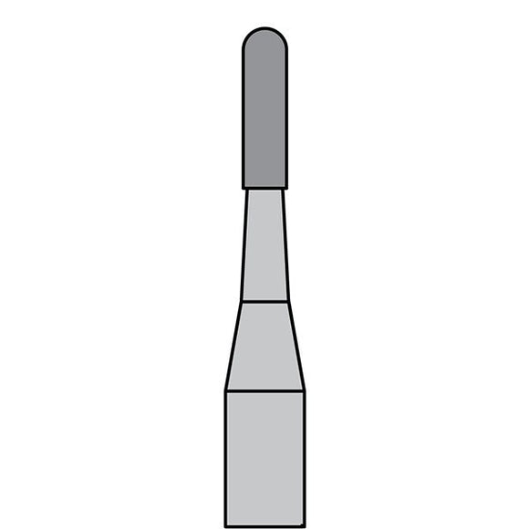 BurPlus Carbide Bur #1555 Straight Round End Cross Cut Fissure