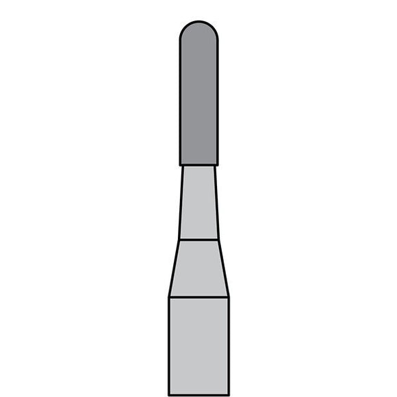 BurPlus Carbide Bur #1557 Straight Round End Cross Cut Fissure