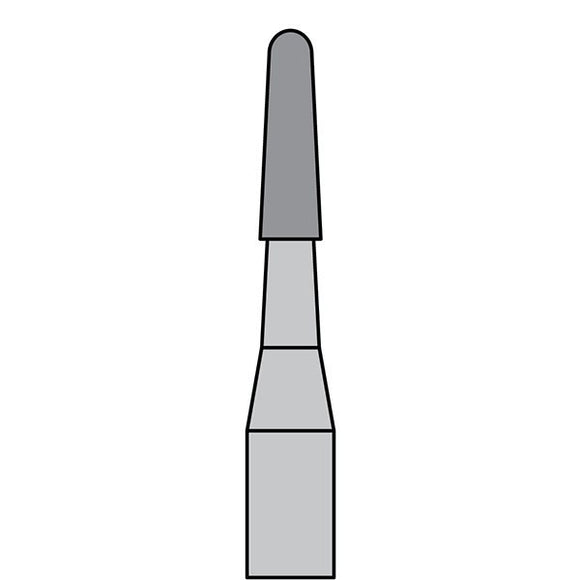 BurPlus Carbide Bur #1168 Tapered Round End Fissure